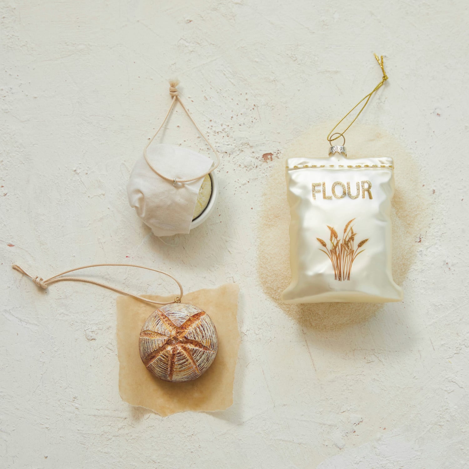 Hand-Painted Bread Loaf Ornament