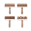 Classic Beech Wood Holiday Rolling Pin