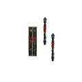 Lamp Post Taper Candles with Festive Garland