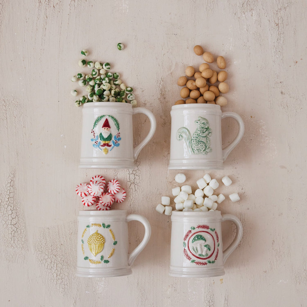 Woodland Holiday Stoneware Mug