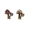 Jacquard & Velvet Mushroom Clip-On Ornament