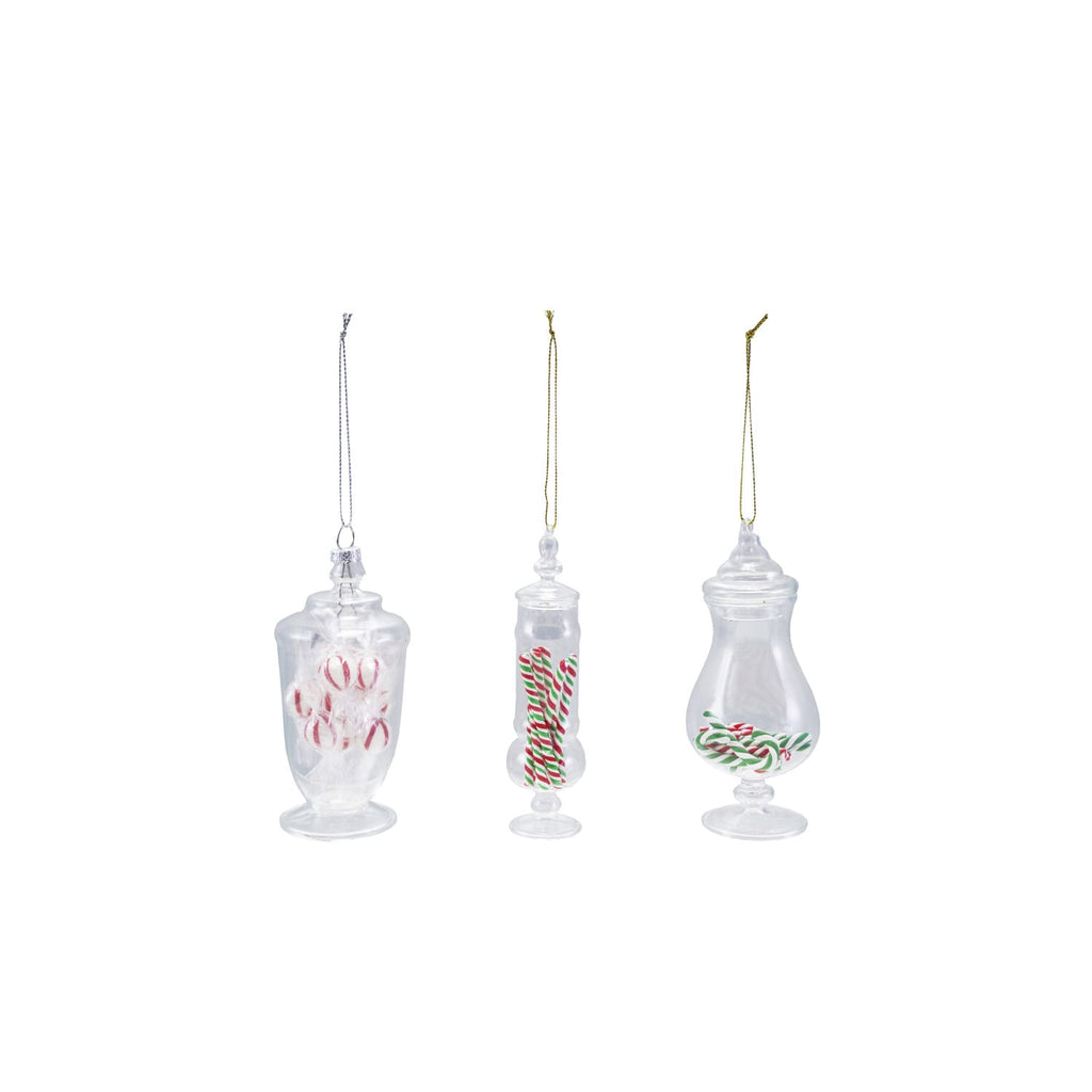 Glass Candy Jar Ornament