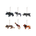 Safari Animal Christmas Ornament with Wreath
