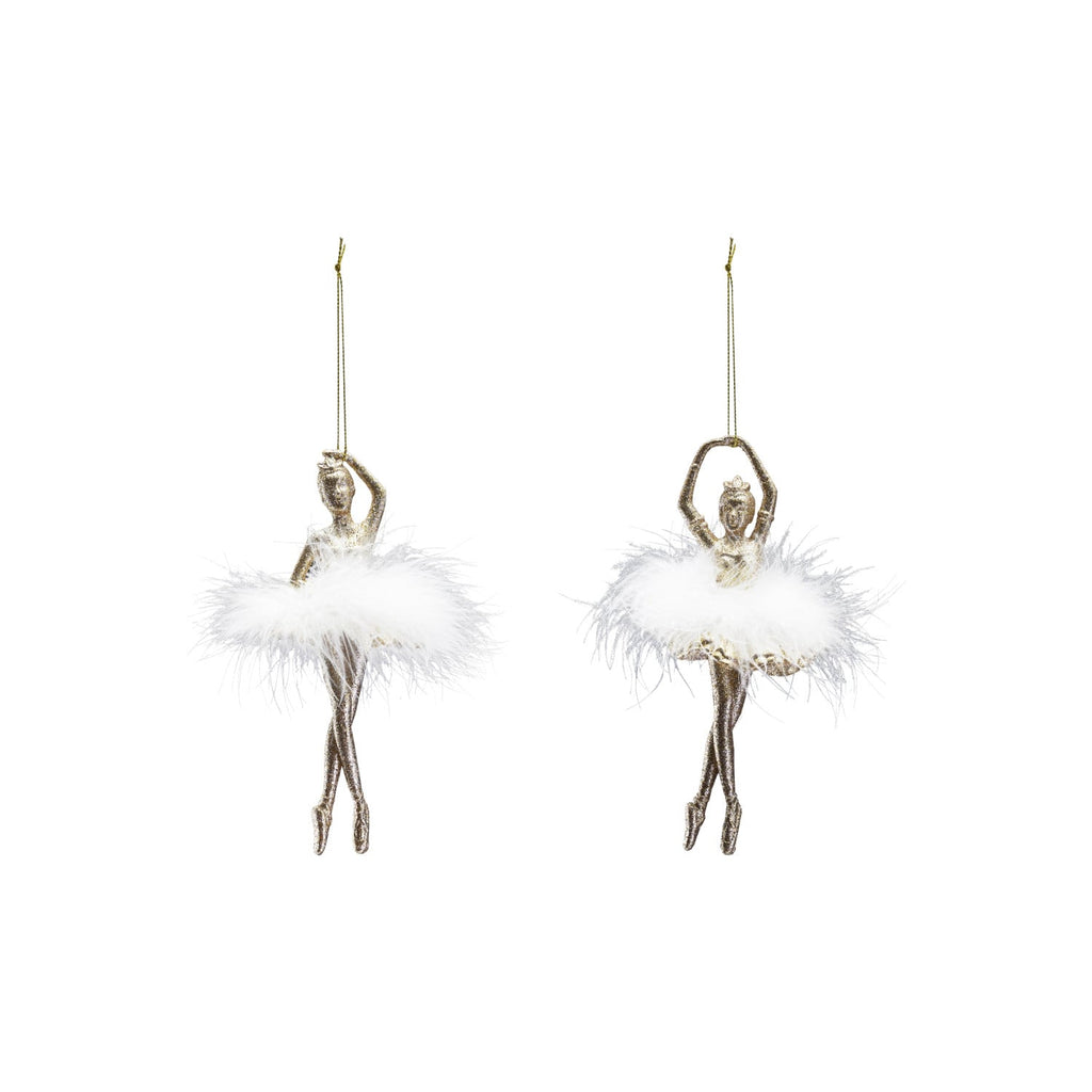 Glittered Ballerina Ornament