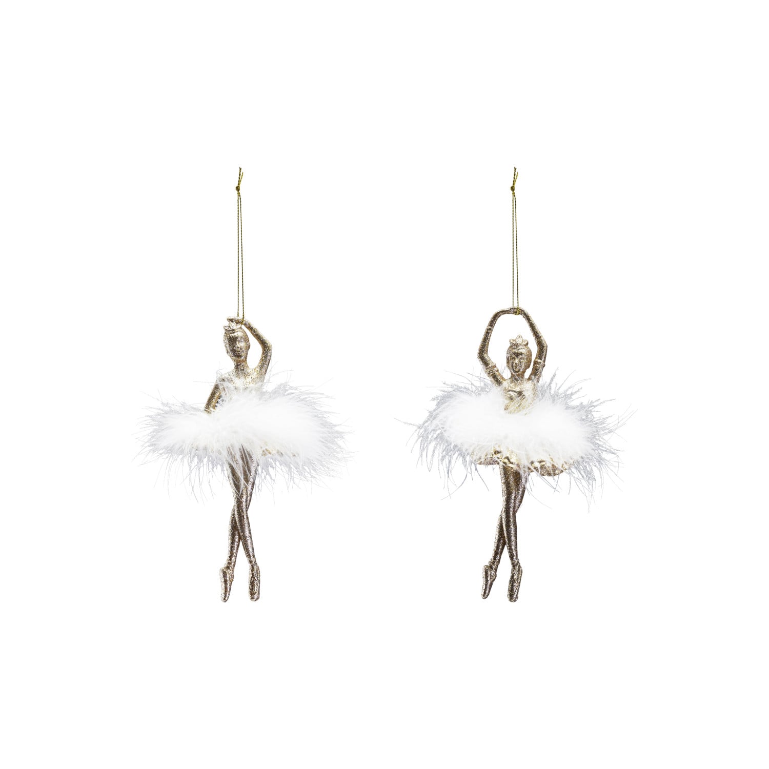 Glittered Ballerina Ornament