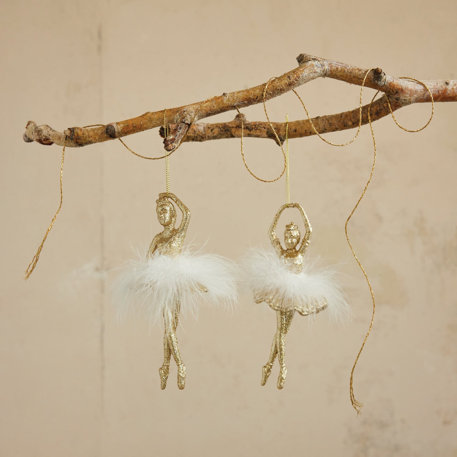 Glittered Ballerina Ornament