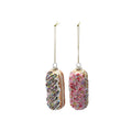 Frosted Glass Doughnut Ornament with Sprinkles
