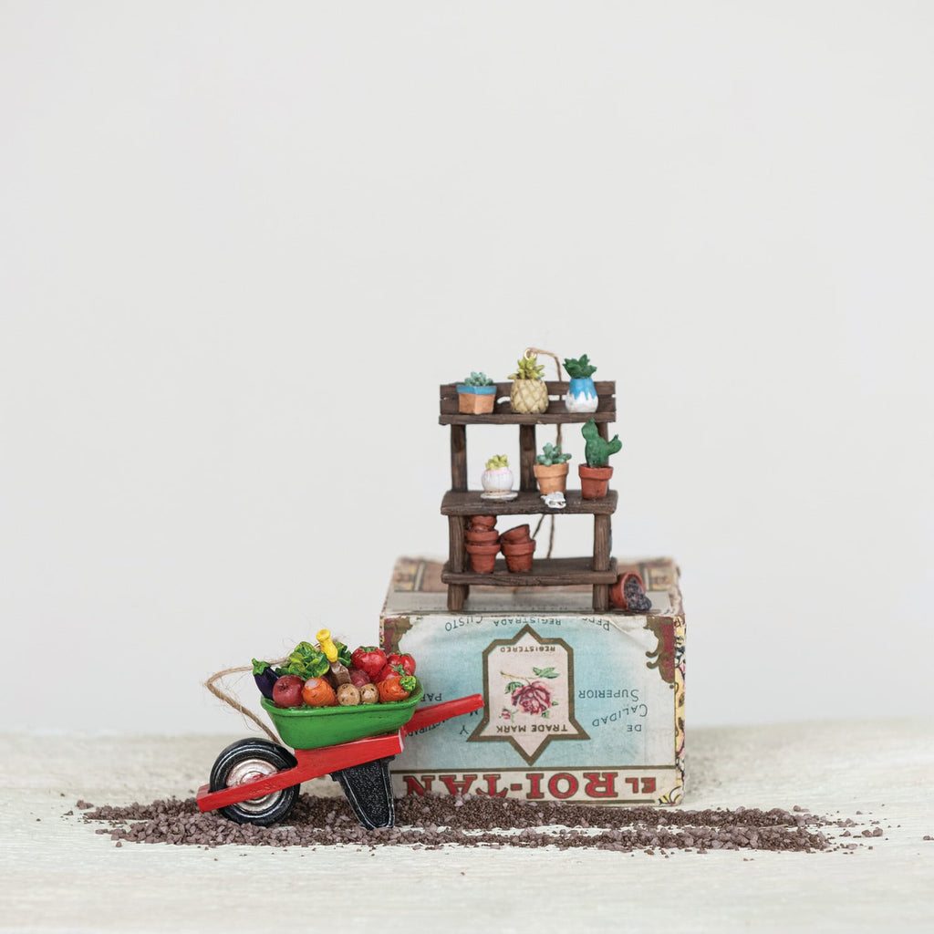 Vegetable Market Flower Stand Ornament