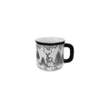 Woodland Deer Ceramic Mug with Colored Rim